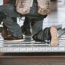 Thorogood 804-3600 Men's 6" Moc Toe, MAXwear Wedge Waterproof Safety Toe, Briar Pitstop - 8.5 D US