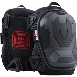 NoCry Professional Construction Knee Pads for Men and Women with Non-Slip Heavy Duty Cap and Ankle Support — Thick Foam and Gel Cushioning — Reinforced, Adjustable Straps and Military Grade Rivets