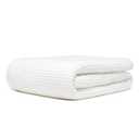 9Threads GOTS Certified Organic Cotton Waffle Weave Blanket, Queen Bed Size, 90"X90"Cozy Throw Blanket for Couch, Modern Home Decor, Throw Blankets, Comfy Waffle Blanket & Soft Bed Blankets -White