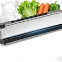 Vacuum Sealer Machine,75Kpa Precision Suction Power 6-in-1 Food Sealer with Digital Timer, Dry & Moist Food Modes, Compact Design with 10 Vacuum Bags & Bulit-in Cutter