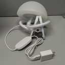 Shroommate Clip On Light and Bed Headboard Lamp, Bedside Table Lamp for Dorm, College Dorm Room Essentials, Night Light for Kids Nursery, Clip on for Desk, MultiColor LEDs, Adapter Included (White)