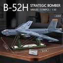 MISINI M8028 1:50 B-52H Stratofortress Bomber Building Blocks Set, Large MOC Military Aircraft Model with Stand, Collectible Display Fighter Gift for Military Fans and Adults-5196 Pieces