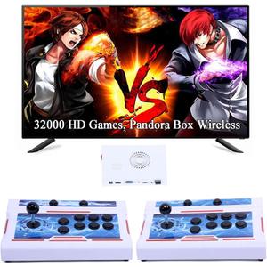 GWALSNTH 32000 in 1 Wireless Pandora Box Bluetooth Arcade Games Console,1280X720 Display,3D Games,Search/Save/Hide/Pause Game,1-4 Players