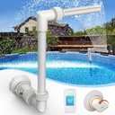 Klleyna Water-Fountain Swimming-Pool Sprinkle Accessories - Waterfall Above In-ground Pool, Cooling Spray for Outdoor Garden Pond Aerator Circulation, High Pressure Jet Fountain Pump Attachment