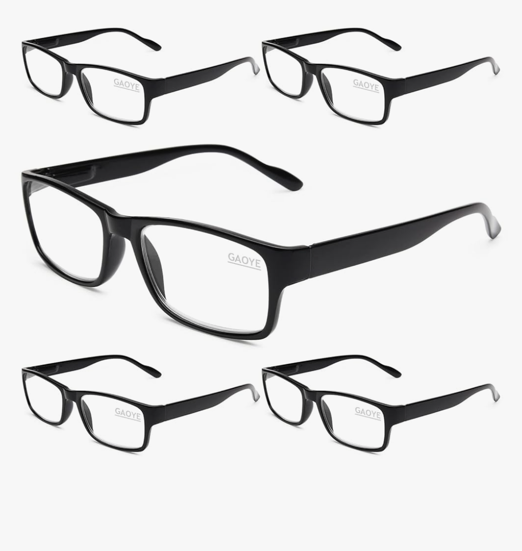 Gaoye Professional Reading Glasses for All Day - Computer Readers with Blue Light Protection - Value Pack