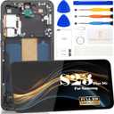 [US Version] Incell for Samsung Galaxy S23 Plus Screen Replacement for Samsung SM-S916U Screen Replacement Digitizer Touch Display Assembly with Frame (Not for SM-S916B) (Black)