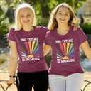 Pride Shirts for Women The Future is Inclusive Shirt Rainbow Graphic T-Shirt Gay Pride Short Sleeve Tops (S)