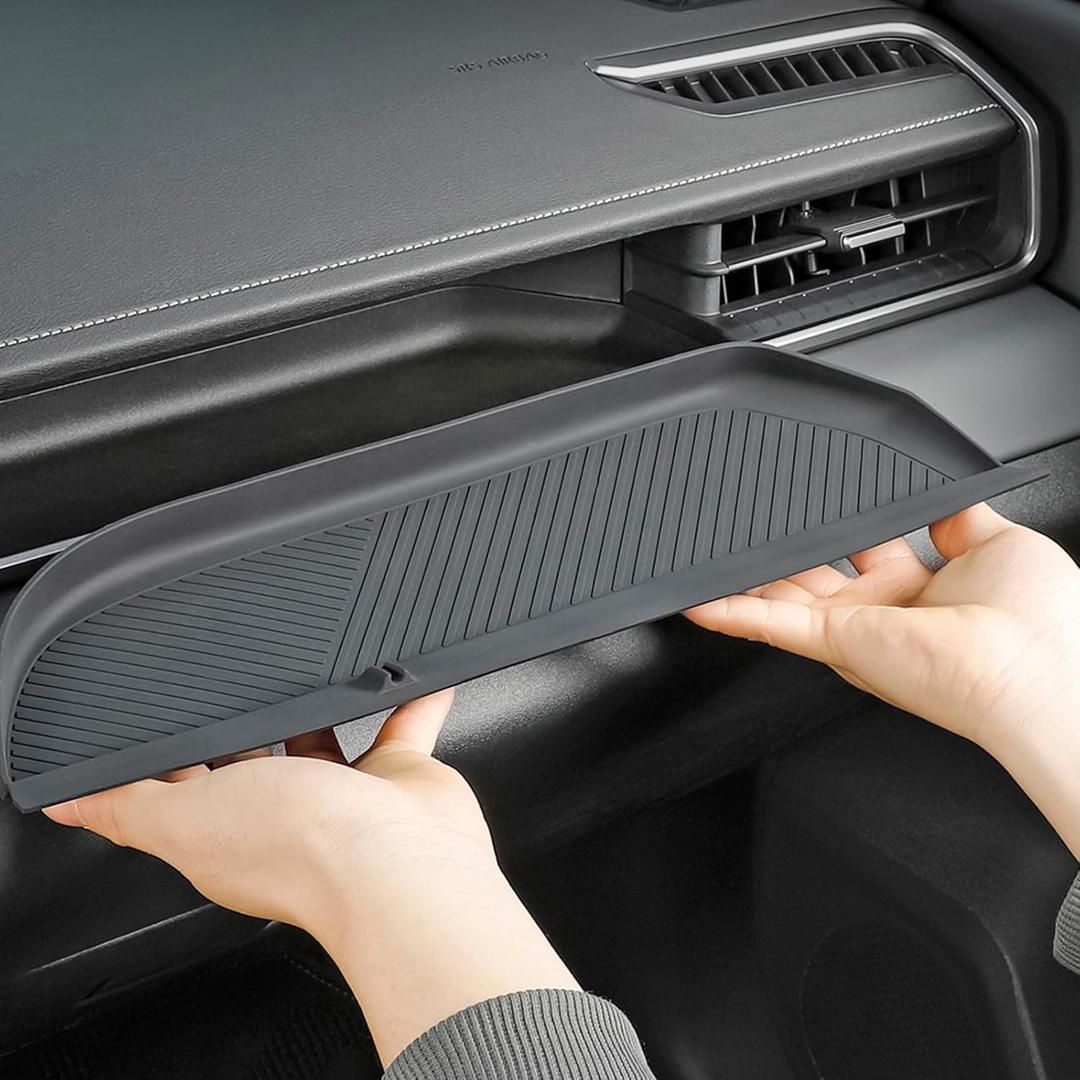 2026 RAV 4 Co-Pilot Front Organizer Tray Compatible with Toyota 2026 RAV 4 XSE GR Sport Hybrid Limited XLE Woodland 2026 RAV 4 Interior Accessories, High Grade Silicone Material