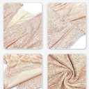 70s Disco Outfit Woman Sequin Jumpsuit Costume Outfits V-Neck for Women with Disco Ball Accessories (Gold, M)