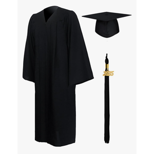 GraduationMall Matte Graduation Gown Cap Tassel Set 2025 for High School and Bachelor 48(S)