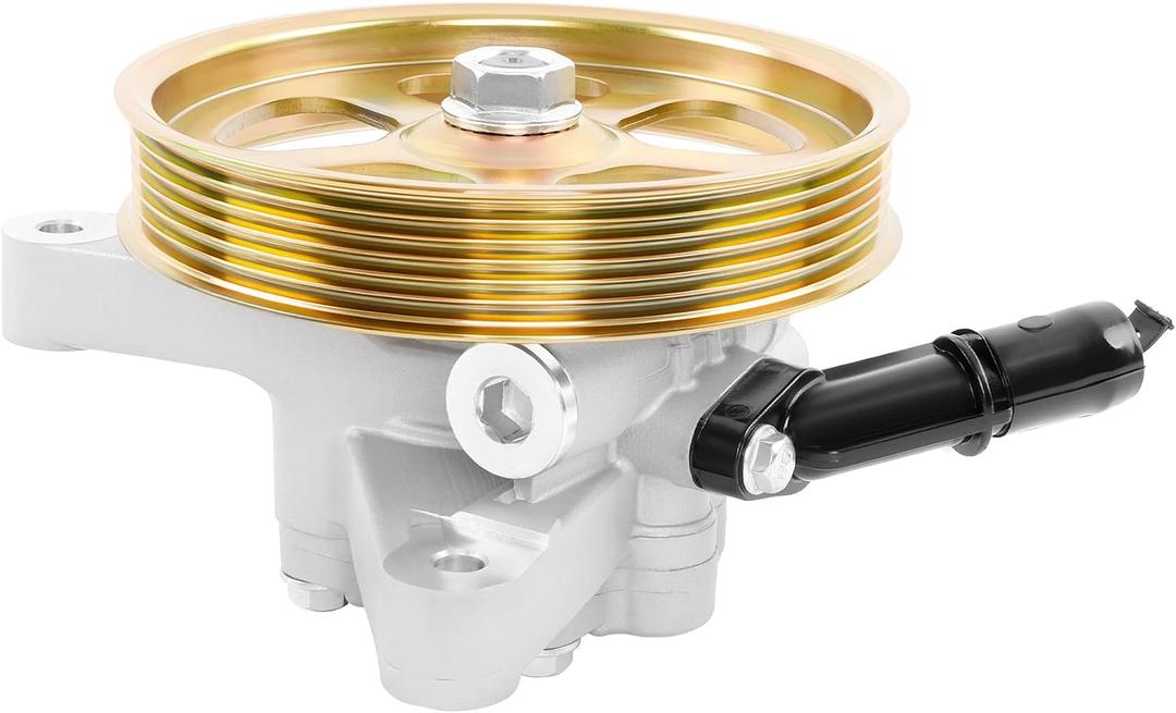 Power Steering Pump with Pulley Compatible with 2005-2008 Honda Pilot, 2005-2010 Honda Odyssey, 2007-2013 Acura MDX, 3.5L/3.7L V6, Replaces # 21-5442, 56110RGL305, 56110RGLA01