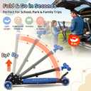 Kick Scooters for Kids 5-7 8-12,Lean to Steer,Three Wheeled Light Up,28"-32" Adjustable Handlebar,Widen Anti-Slip Deck,Floor Push Scooter for Boys Girls Ages 6-12 3-4 Old,Foldable for Travel
