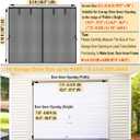 Garage Door Screen 1 Car 8x8ft Garage Screen Door Mesh, Upgraded Fiberglass Mesh, Patio/Porch/Balcony Door Screen 8x8 ft, Heavy Duty Weighted Bottom & Magnetic Closure