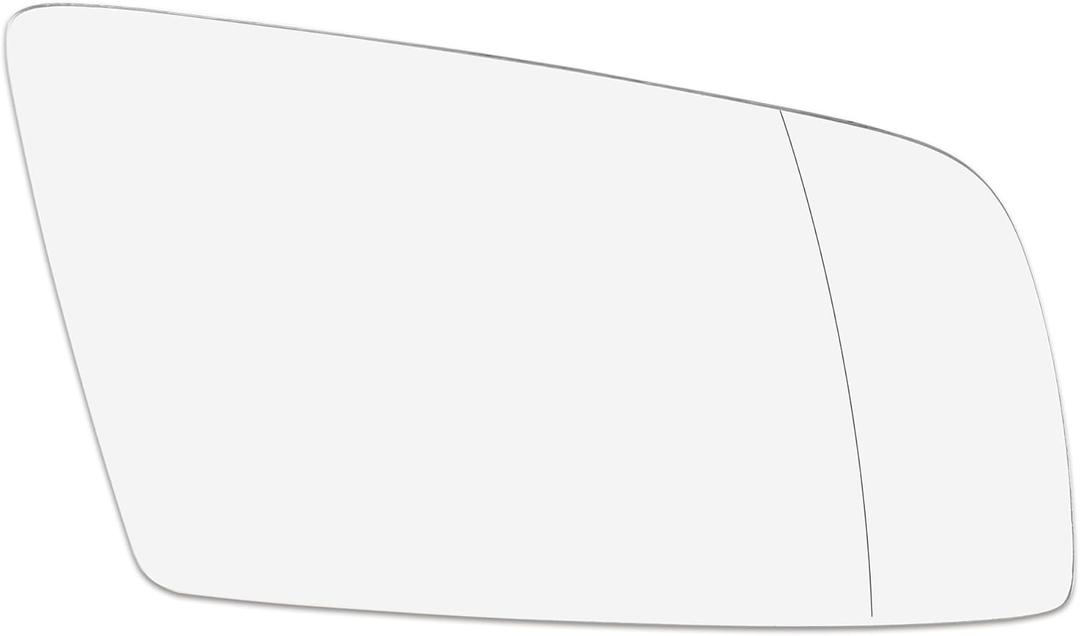 X AUTOHAUX Car Rearview Mirror Glass Replacement with Backing Plate Heated Right Passenger Side for BMW 550i 525i 528i