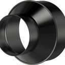 8 Inch to 6 Inch Duct Reducer, Hon & Guan Duct Reducer Increaser 8 to 6 Reducer for 6/8 Inch Ducting HVAC Ventilation System-Black.