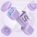 Adjustable Dumbbell Set of 2: Sportneer 4 in 1 Free Weights Dumbbells Set for Women, Hand Weights for Women at Home, Each 2lb 3lb 4lb 5lb Weights with Soft Rubber Handle for Home Gym Exercise Training