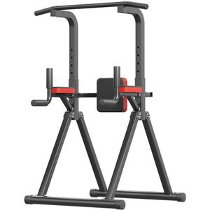Foldable Power Tower, Adjustable Multifunction Pull Up Bar Tower Station, Pullup Dip Station Rack for Home Gym