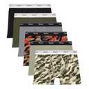 Hanes Boys' Originals Boxer Briefs, Stretch Cotton Underwear, Assorted, 6-Pack, M
