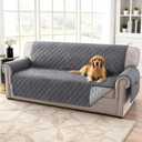 H.VERSAILTEX 100% Waterproof Couch Covers for 3 Cushion Couch Triple Non-Slip Sofa Cover with Storage Pocket Washable Couch Protector for Dogs(Sofa, Grey)