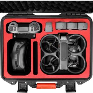 FPVtosky Hard Case for Avata 2 Drone Combo, Waterproof Carrying Case, Fits DJI Goggles 3 [NOT for Goggles N3], RC Motion 3 & DJI FPV Remote Controller 3 Accessories [CASE ONLY]
