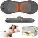 Smooth Triple Fusion 3in1 Back Massager Lumbar Pillow with Heat, Vibration & Traction Back Massager for Pain Relief DeepTissue.Relaxation Device for Home,Office,Car.Gift Idea Corded