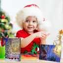 2 x 36 Pack Christmas Greeting Cards Bulk Holy Night Blank Note Cards with Envelopes Matching Seal Stickers for Holiday Xmas, 4 x 6 Inch