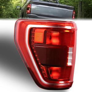Tail Light with Blind Spot Compatible With 2021 2022 2023 Ford F150 Left Driver Side Taillight Rear Brake Lamp Halogen Type Without Bulb # ML3Z13405C (Module NOT Included)