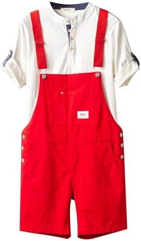 GINZOUS Men's Y2K Fancy Color Bib Overalls Shorts 30
