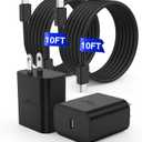 45W Super Fast Charger Type C, for Samsung Galaxy S25 S24 Charger Block with 10FT Type C Charging Cord for Samsung Galaxy S25 S24+/Ultra/S22/S21/S20, iPhone 17 Air/16/15 Pro, Pro Max, Plus
