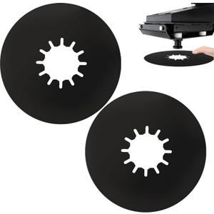 TonGass (2 Pack, Black) 5th Wheel Hitch Lube Plate 10in RV Camper Trailer Fifth Wheel Plate Wheel Accessories for 5th Wheel Trailer Safety Kit