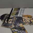 Happy 50th Wedding Anniversary Decorations Kit, Black Gold Happy 50th Anniversary Party Supplies Door Banner Decorations, Backdrop, Table Centerpieces, Hanging Swirl, Paper Pompoms