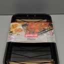 Nonstick Roaster and Nonstick Rack 17.5 x 12x3 Inch Oven Broiler Safe 500F Roaster Pan, Pots and Pans, Cookware Black