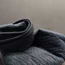 EverGrace Luxury Velvet Quilt Bedding Set Full Queen Size 3 Pieces with Pillow Shams, Soft Cross-Stitch Velvet Comforter Set, Lightweight Coverlet Bedspread for All Seasons, Stormy Blue