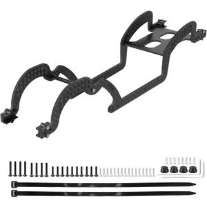 LCG Chassis Kit Carbon Fiber Frame with ECS securing Straps for 1/18 TRX4M Bronco Defender Crawler Car Upgrade Parts