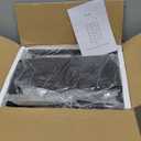 Furnulem Tall Dresser with 6 Drawers,Vertical Bedside End Table & Chest for Bedroom,Black Storage Tower Dorm Nightstand with Fabric Drawer Organizer Unit Furniture in Living Room,Closet,Hallyway