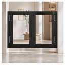 Swinging Cafe Door with Hinges, Single Saloon Half Doors 23.6" W x 29.5" H