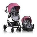 Evenflo Pivot Modular Travel System with LiteMax Preemie and Infant Car Seat (Dusty Rose Pink), Manufacture Date 10/28/2025