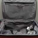 SwissGear Sion Softside Expandable Luggage, Burgundy, Checked-Medium 25-Inch