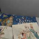 AVOIN colorlife Christmas O Holy Night Jesus Snowflake Throw Pillow Covers, 18 x 18 Inch Xmas Winter Holiday Cushion Case Decoration for Sofa Couch Set of 4