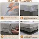 Lock Bed Sheet Holders for Corners - Bed Sheet Holder Straps Fit for All Mattress Types, Fitted Sheet Holders Keep Sheets Firm & Tight, Easy Installation Sheet Clips, Stay (4pcs, Grey)