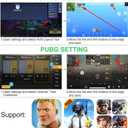 Mobile Phone PUBG Game Controller L1R1 Shoot and Aim Trigger Joystick Ergonomic Gamepad for PUBG Mobile/Knives Out,Phone Gaming Controller for 4.7''- 7.0'' Android & iOS (H6)