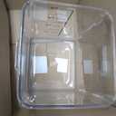Rubbermaid Commercial Products, Space Saving Square Food Storage Container, 8 Quart, Clear, for Kitchen/Sous Vide/Meal Prep, 8 Qt.