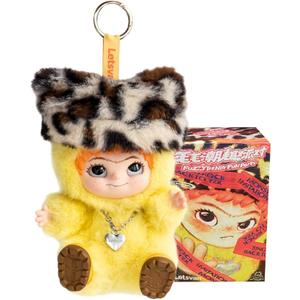 Wakuku Fuzzy Trendy Fun Party Series Blind Box Cute wakuku Action Figure Mystery Box Plush Doll Bag Keychain Pendant