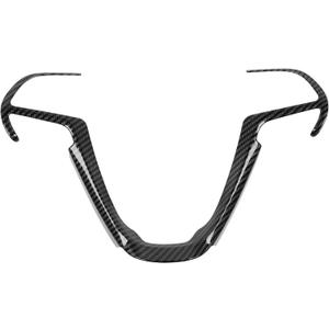 JeCar Steering Wheel Trim Cover Interior Decoration Trim Kit for 2014-2020 Jeep Grand Cherokee & Jeep Cherokee, Carbon Fiber Texture