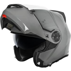 VCAN VX28 Full Face Modular Flip-Up Motorcycle Helmet DOT Approved, Coolmax Cheek Pad & OTG Ready XL