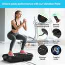 SoftGym Vibration Plate Exercise Machine for Lymphatic Drainage,Power Vibrate Stand Shake Board 450 Lbs Capacity Whole Body Workout Waver with Fitness Resistance Bands Weight Loss Gifts for Women Men