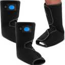 Geiserailie 2 Pcs Short Air Cam Walking Boot, Fracture Boot with Adjustable Bladder & Knob, Medical Ankle Boots for Foot & Ankle Fractures, Sprains & Injury Stabilization(M 10.2 x 9.4 Inch)