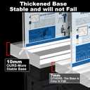 2 x PANDAMAN Acrylic Sign Stands 8.5 x 11 - 2 Pack Vertical Double Sided for Display, Plastic Flyer Holder for Picture Paper for Mall Office Home Store Restaurant