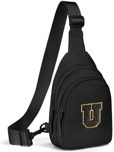 Viverte Small Initial Sling Bag for Girls & Women - Cute Crossbody Fanny Pack Gift