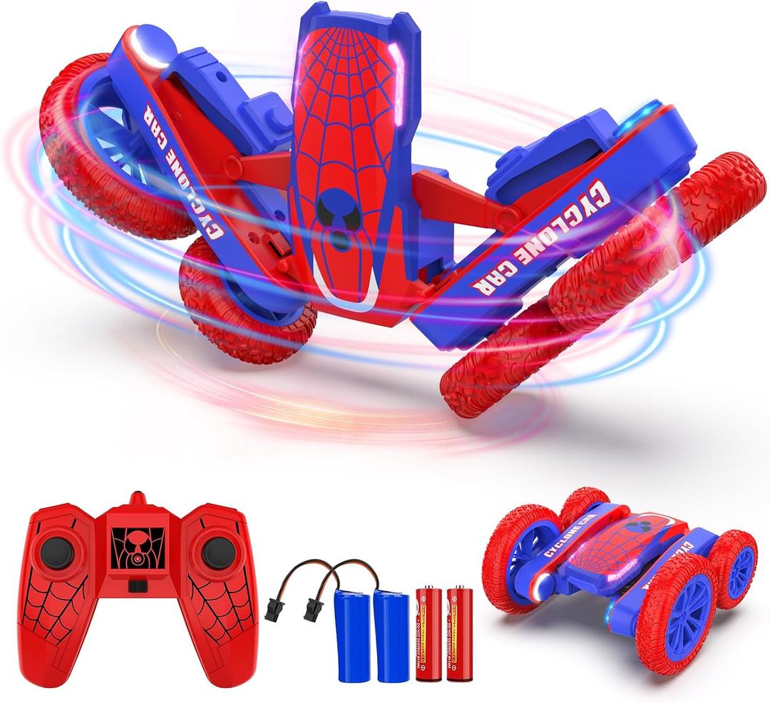 Remote Control Car Spider RC Cars Double Sided 360°Flip 4WD Rechargeable Drift RC Race Car Boys Toys Birthday Gifts for 4 5 6 7 8 9 10 11 12 Year Old Boys Easter Basket Stuffers for Kids